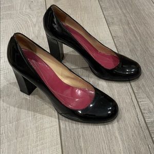Kate spade patent black pumps